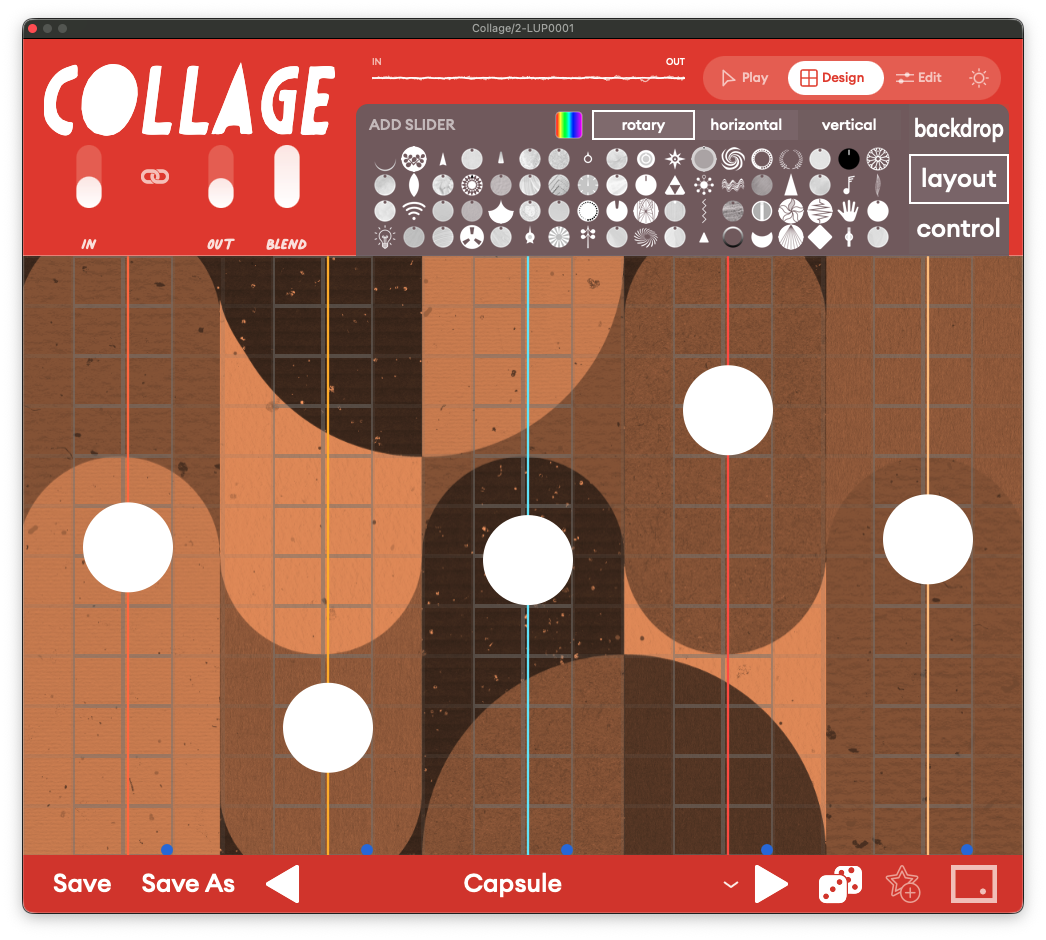 Collage design mode